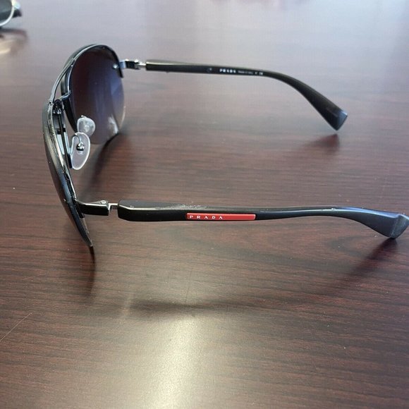 PRADA Linea Rossa Gunmetal Frame with Brown Lens Men's Sunglasses (PS 56MS) - Picture 2 of 4
